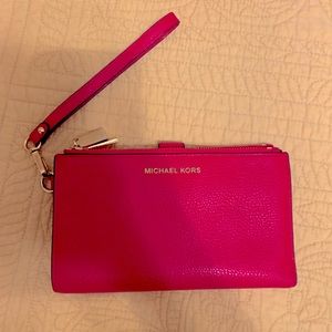 Brand new red Micheal Kors wristlet/wallet! Never carried!